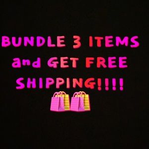 FREE SHIPPING on 3 or MORE ITEMS!